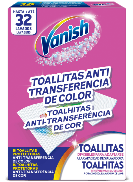 Vanish toallitas anti-transferencia de color